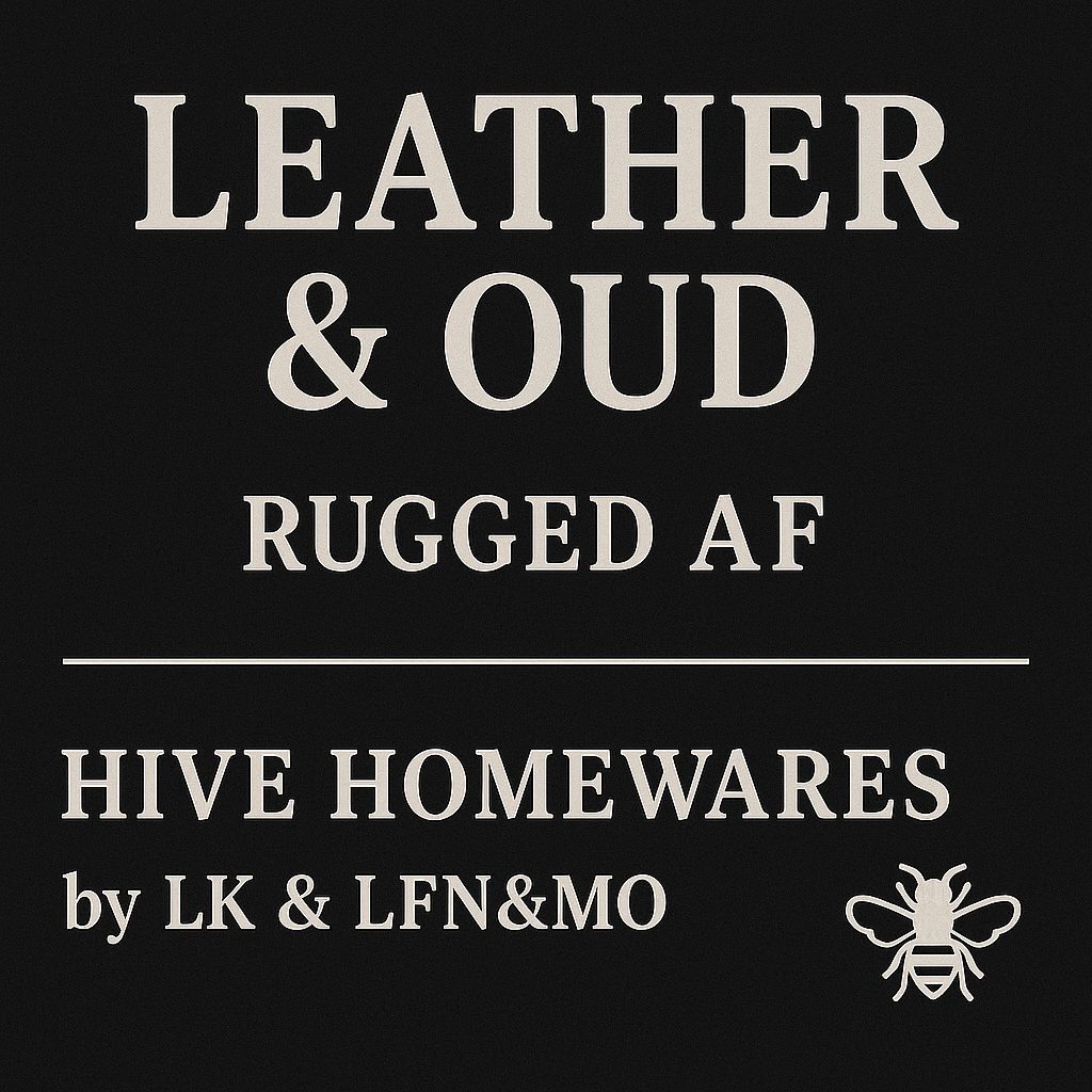 🖤 Leather & Oud – Rugged AF
For the ones who smell like mystery, not moisturizer.