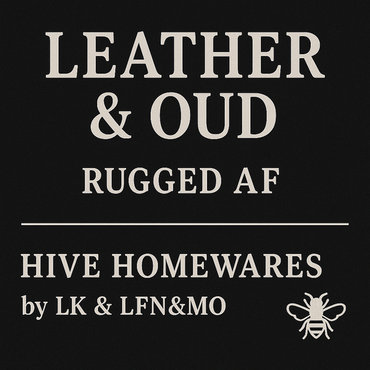 🖤 Leather & Oud – Rugged AF
For the ones who smell like mystery, not moisturizer.