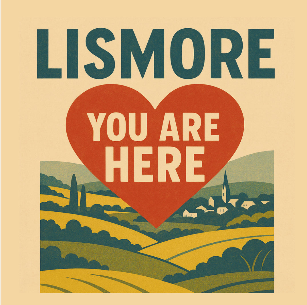 ✨ Lismore “You Are Here” Retro Sticker Collection. (3 Sizes: Small, Vinyl, Car Decal)