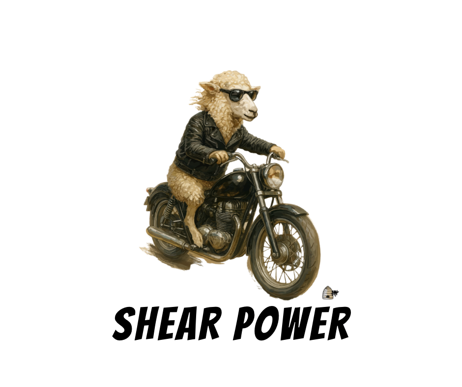 Shear Power – Biker Sheep Tee