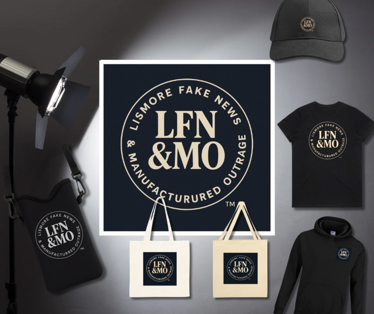 Lismore Fake News™ – The Official Merch Table