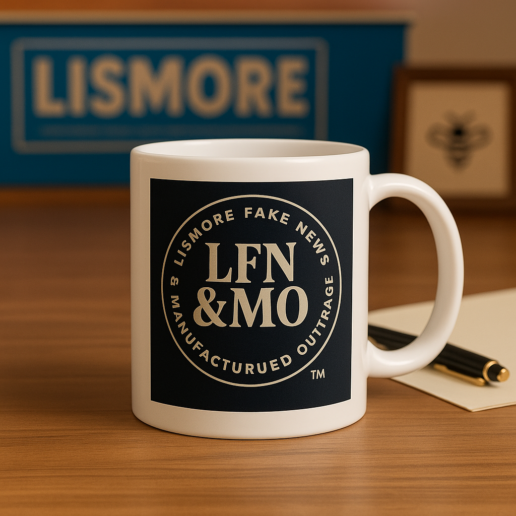 🖤 LFN & MO Mug Lismore Fake News & Manufactured Outrage™ – Est. every comment thread ever.