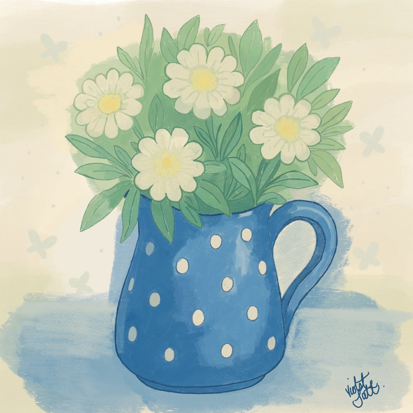 The Jug That Bloomed Anyway — Cushion