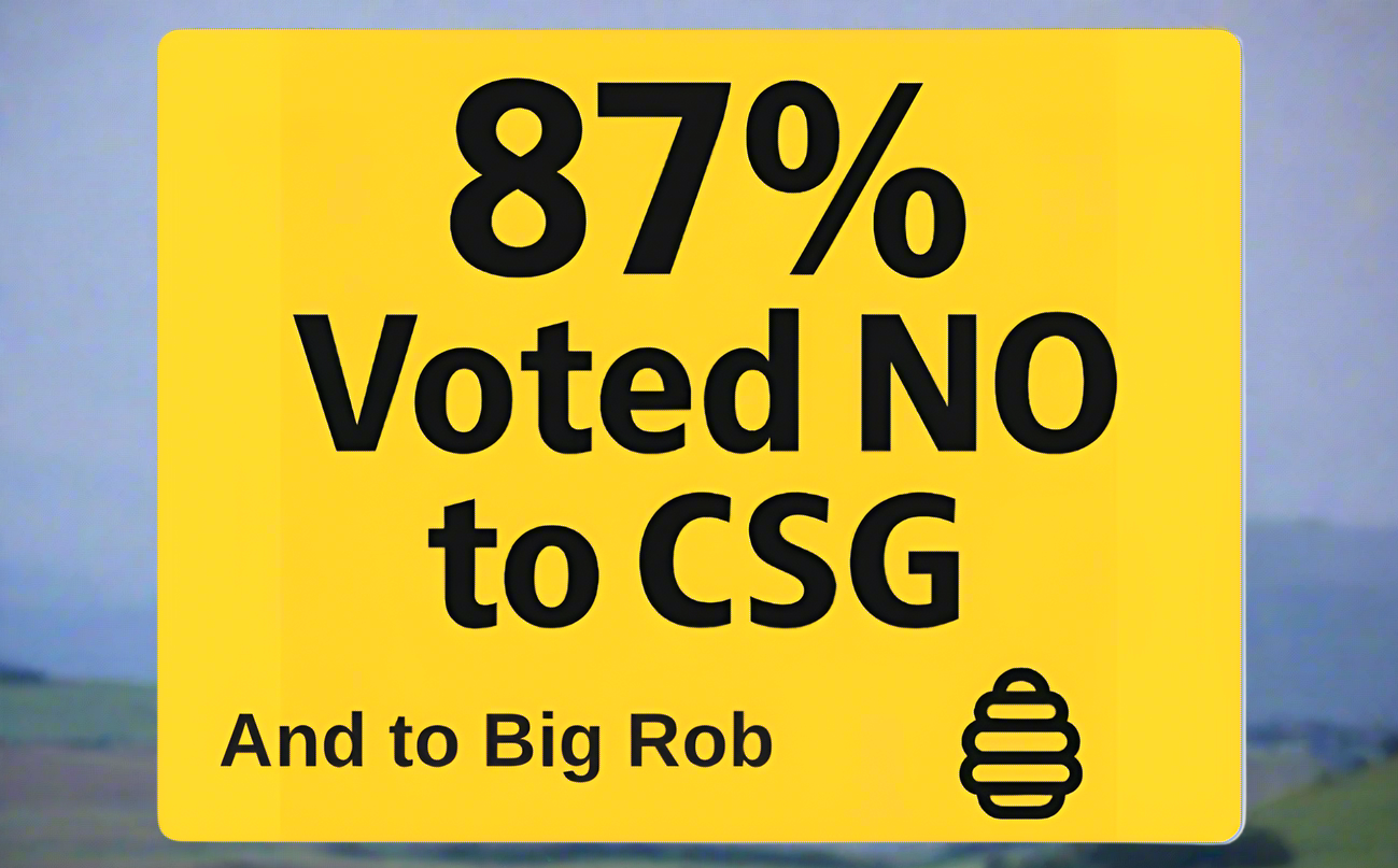 Vehicle Magnet 87% Voted NO –  (Limited Edition)29.2x22.2cm