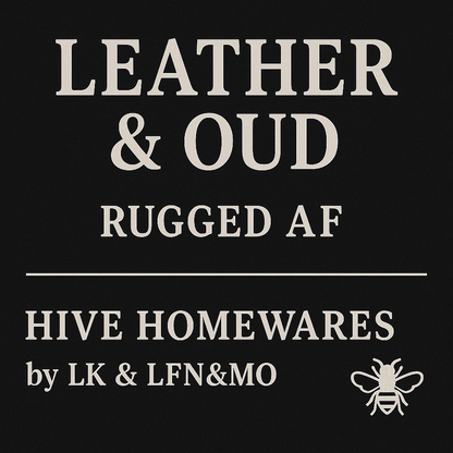 🖤 Leather & Oud – Rugged AF
For the ones who smell like mystery, not moisturizer.