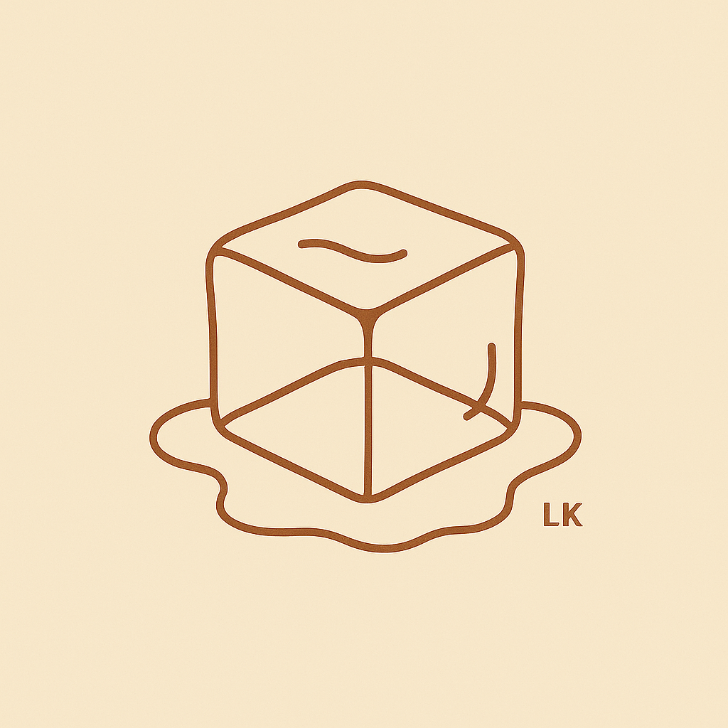 🧊 “Melt” – The Soft Ice Cube Tee(organic cotton tee)