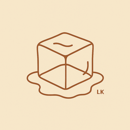 🧊 “Melt” – The Soft Ice Cube Tee(organic cotton tee)