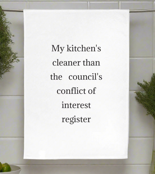 🧼 Cleaner Than Council Tea Towel