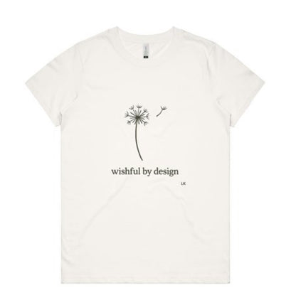 🌬️ Wishful by Design – Dandelion Drift Tee(organic cotton tee)