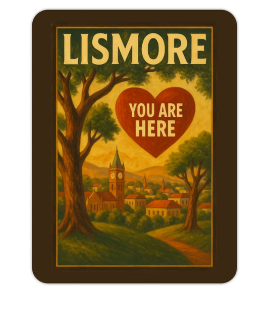 ❤️ Lismore “You Are Here” Retro Sticker – Waterproof