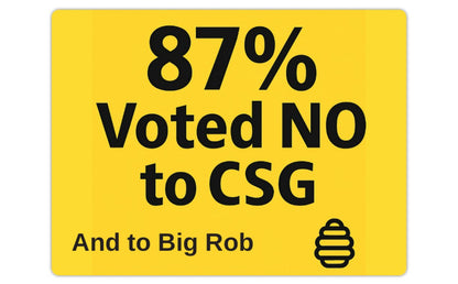 Vehicle Magnet 87% Voted NO –  (Limited Edition)29.2x22.2cm