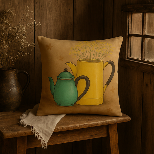 “The Teapot Will Remember” Cushion
