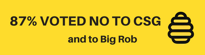 🐝 87% Voted No – CSG & Big Rob Bumper Sticker