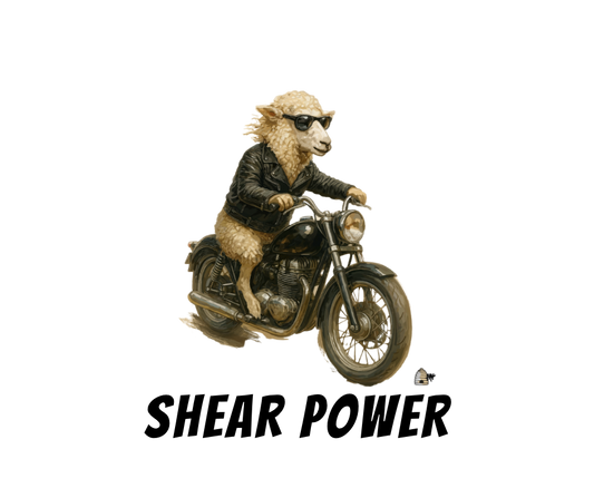 Shear Power – Biker Sheep Tee