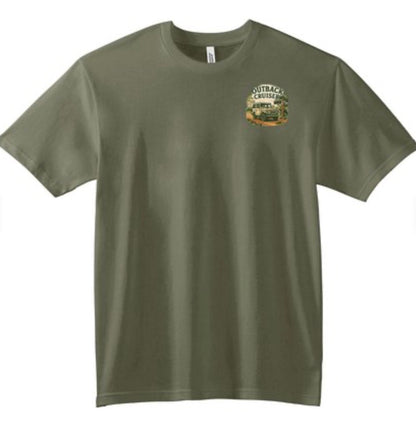 Outback Landcruiser men’s Tshirt. Available in multiple colors.