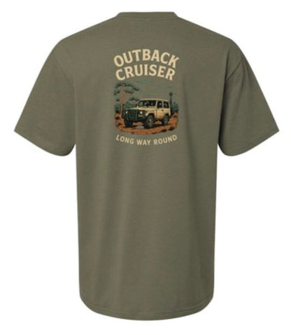 Outback Landcruiser men’s Tshirt. Available in multiple colors.