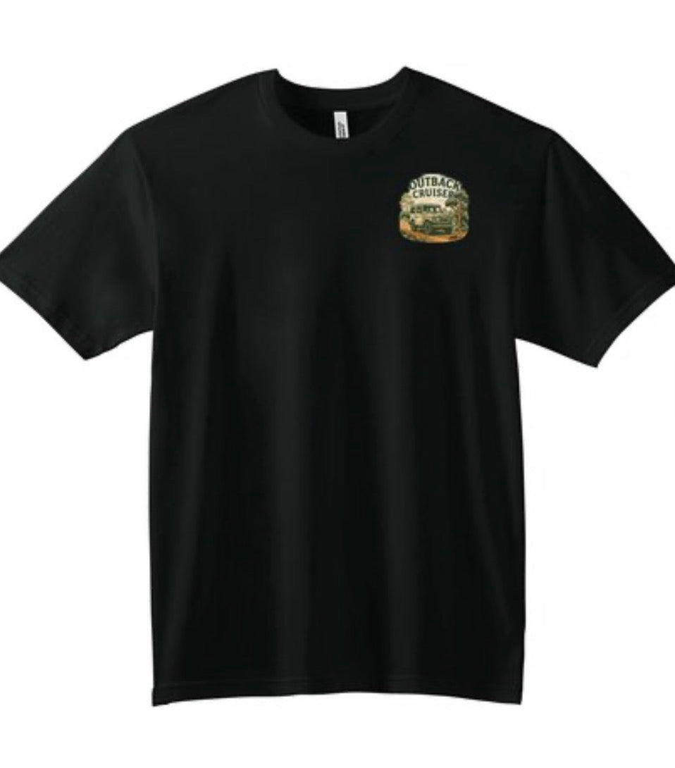 Outback Landcruiser men’s Tshirt. Available in multiple colors.