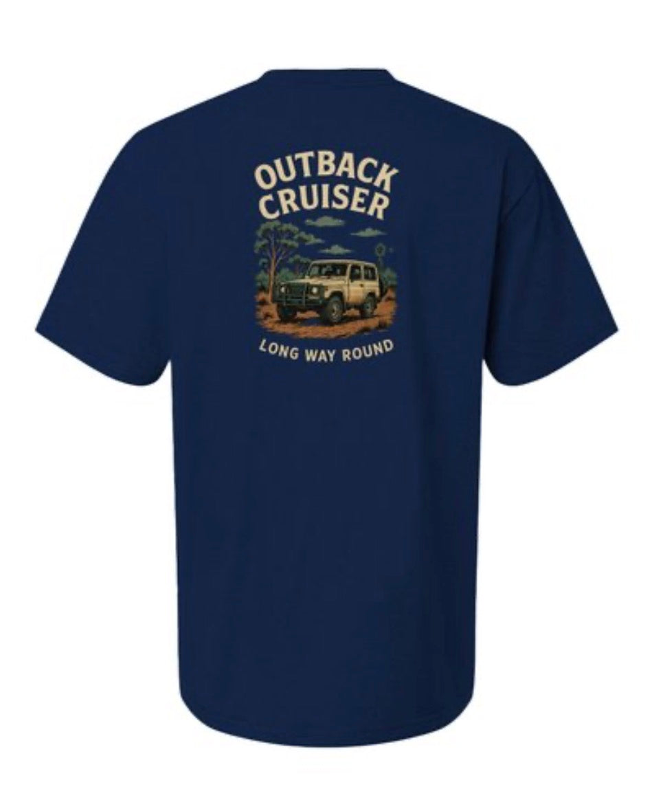 Outback Landcruiser men’s Tshirt. Available in multiple colors.