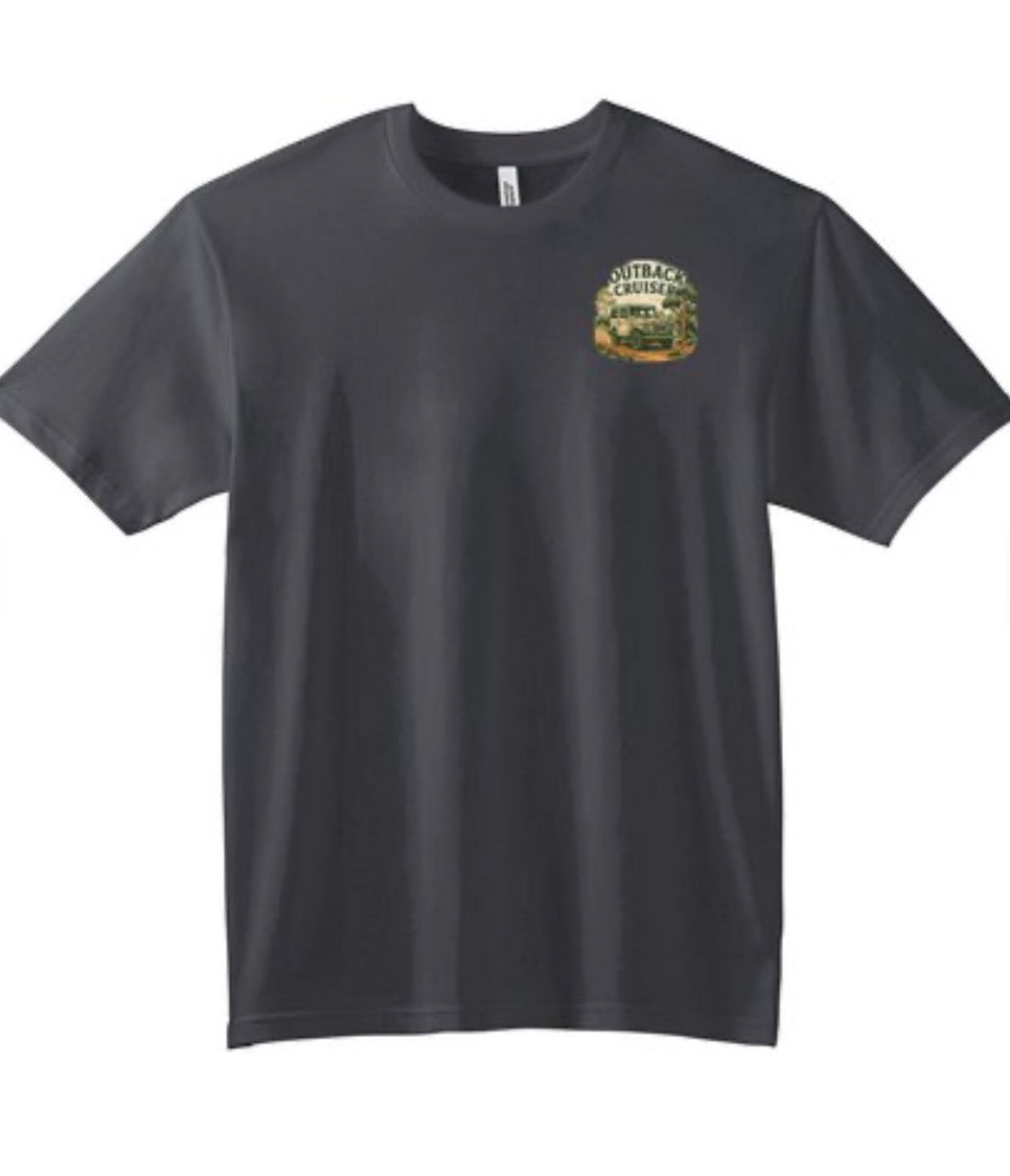 Outback Landcruiser men’s Tshirt. Available in multiple colors.