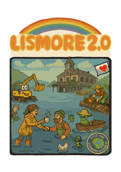 Lismore 2.0: The Psychedelic Survival Tee. Organic Cotton(women’s)